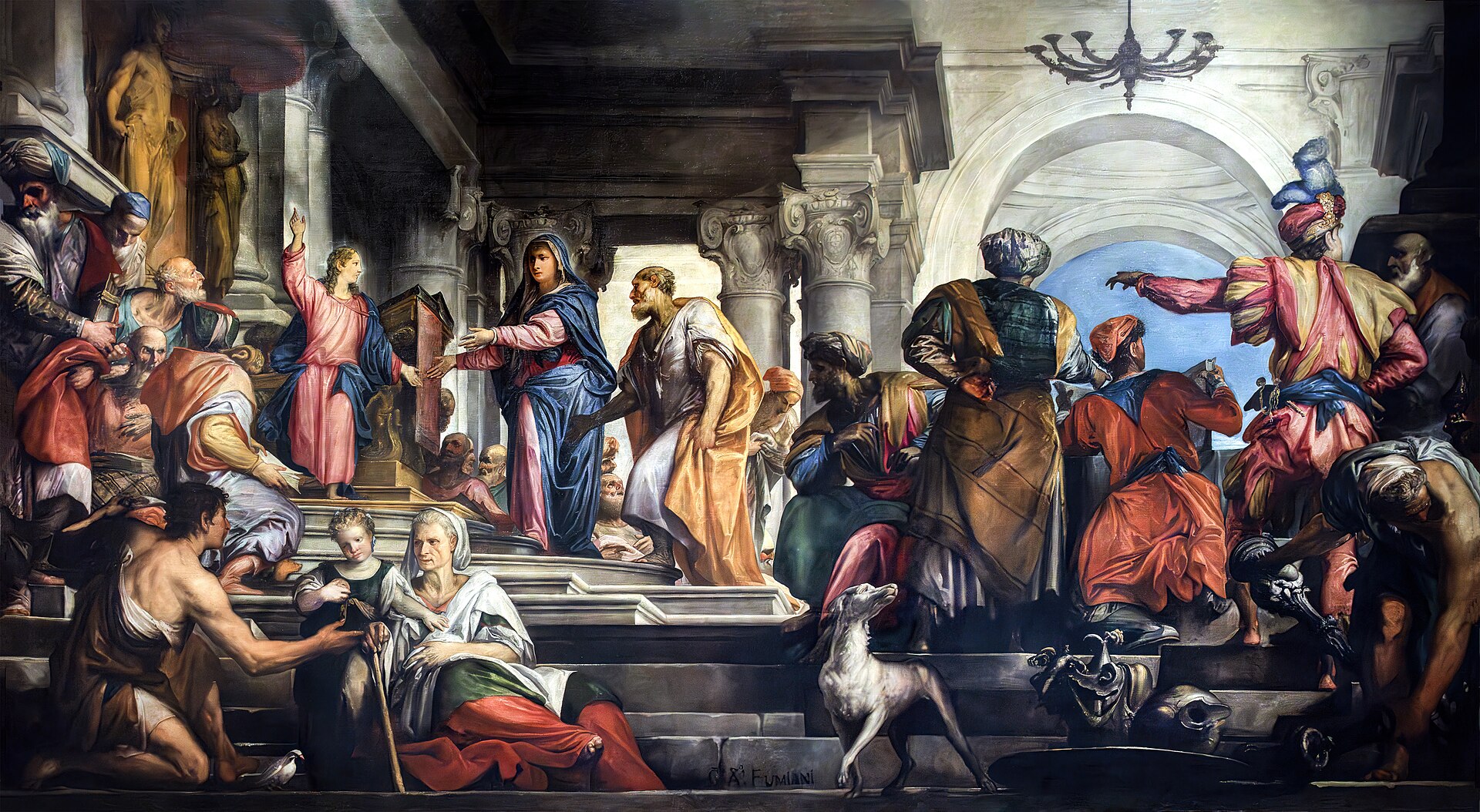 A detailed fresco painting shows a religious scene with Mary and other figures, illustrating the importance of finding your.